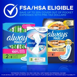 Always Maxi Size 2 Long Pads Without Wings, Unscented