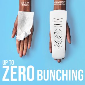 Always Pocket Flexfoam Pads, Size 2, Heavy Flow, with Wings