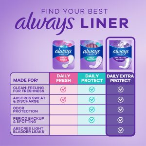 Always Daily Extra Protect Liners, Extra Long