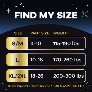 Always ZZZ Disposable Overnight Period Underwear for Women Size L